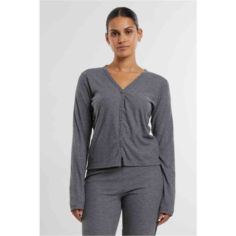 Urban Classics - Rib Cardigan - Grijs